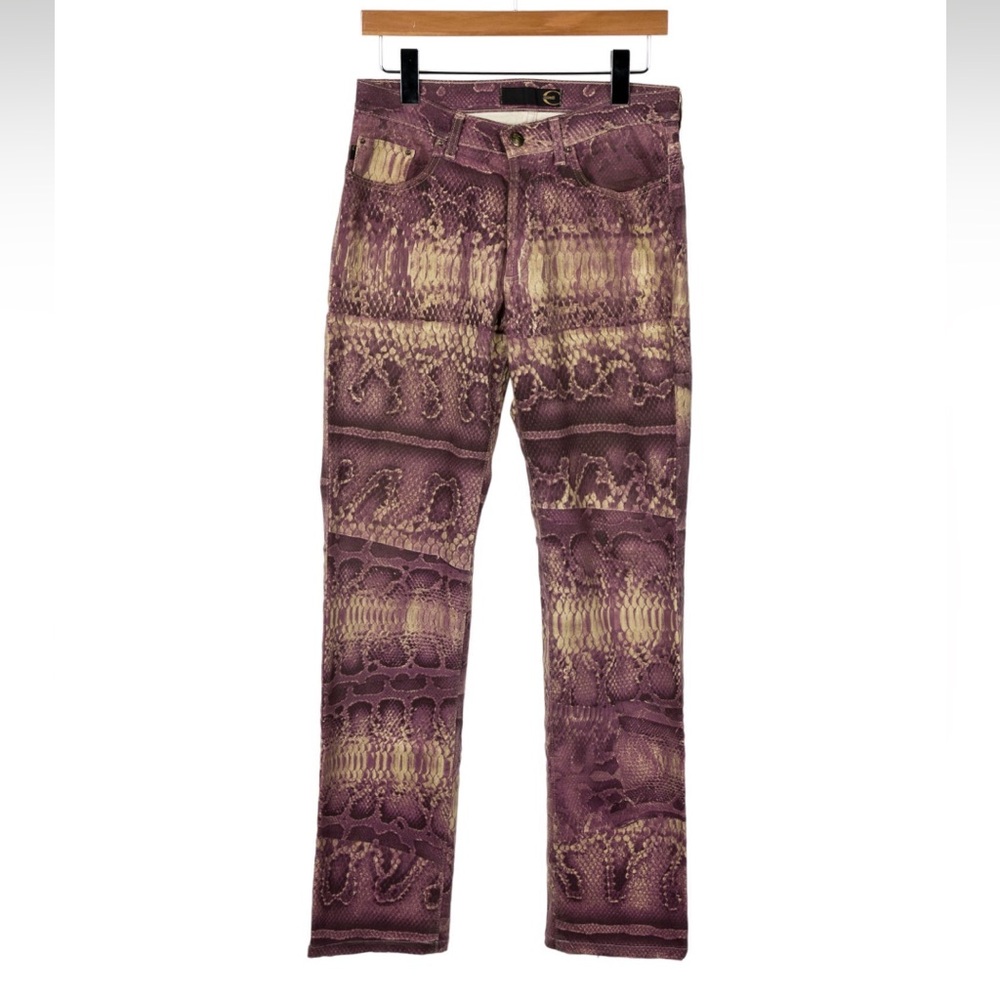 Just Cavalli Python Print Pants - Size Small - image 1